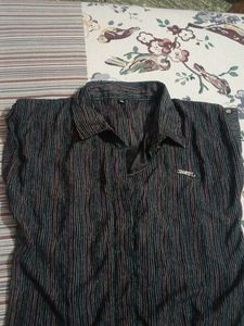 Striped Collared Sleeveless Top