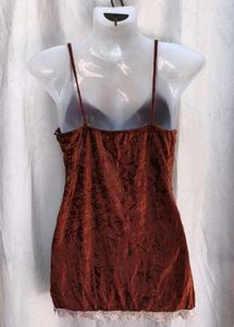 velvet brown slip