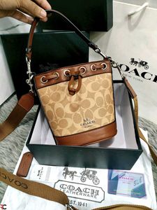COACH* *MINI BUCKET BAG IN SIGNATURE CANVAS*