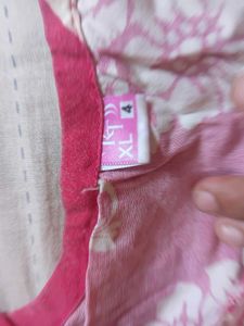 Pink Kurta with Floral Print