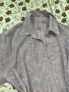 Vintage Floral Button-Up Shirt