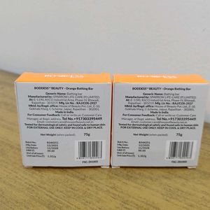 Boddess Orange Bathing Bar - Pack of 2