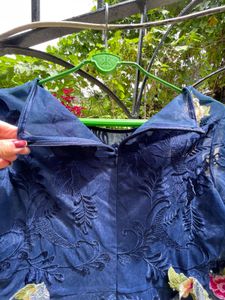 Beautiful Blue Embroidered Dress