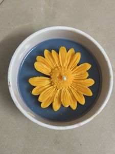 Yellow Flower Candle