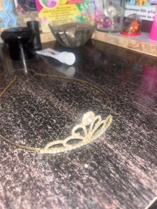 New Metal Gold Plating Sparkling Crown&amp; Hairband