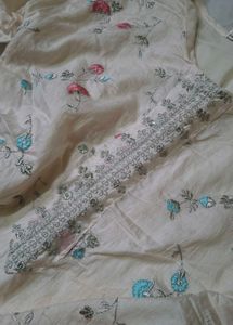 Embroidered Silk Kurta