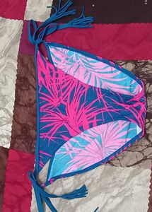 Blue Floral Bikini Bottom 5