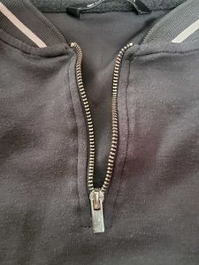 Stylish Cropped Zip Polo Top