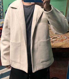 Cream Oversized Blazer