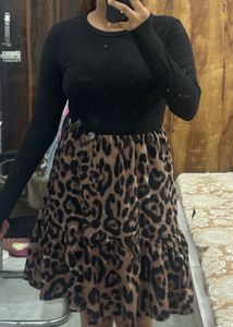 Leopard Print Mini Dress