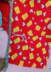 Cute Red Pajama Set