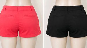 Chic Women's Shorts - Red &amp; Black
