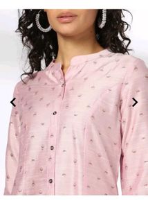 Pink Printed Women's kurthi