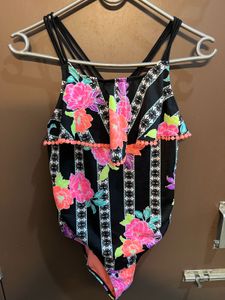 Floral Striped One-Piece Swimsuit