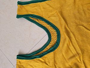 Mustard Yellow Tank Top with Contrast Trim
