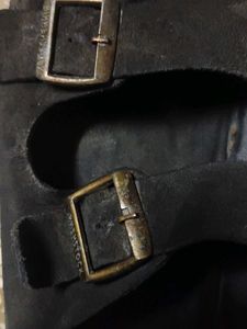 Comfortable Black Double Strap Sandals