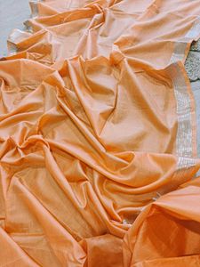 Flowy Pure Silk Tussar Mulberry Banarasi