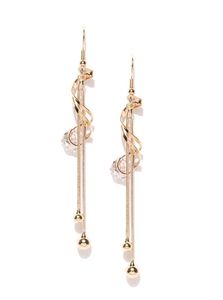 Jewels Galaxy Stone Studded Drop Earrings (NEW)