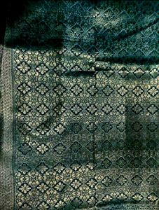 Bridal Sea Green tissue  saree