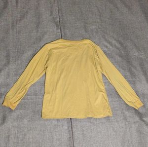 yellow full sleeve t-shirt