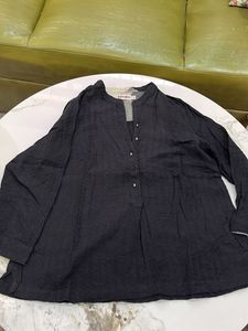Fabindia Black Cotton Tunic Top