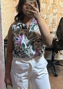 Abstract Print Casual Shirt