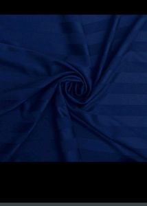 Elegant Navy Blue Striped Bedding Set