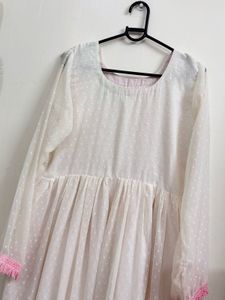 Elegant White Ethnic Gown