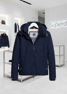 Superdry Navy Hooded Jacket