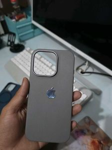iPhone Case - Sleek Grey with Apple Logo