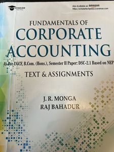 Fundamentals of Corporate Accounting Book
