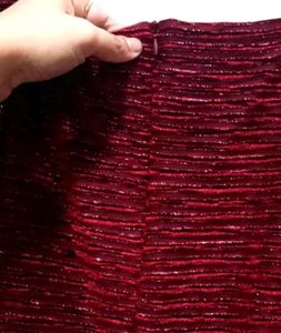 Velvet Shimmery Partywear Ruched Dress