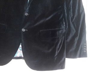 💎 PARK AVENUE Black Velvet Blazer Suit — Men's