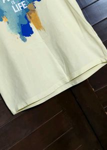 Livesmart Yellow Art is Life Graphic Tshirt