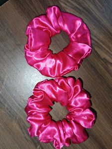Set of 50 Satin Scrunchies
