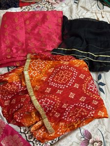 Vibrant Dupattas set of 3