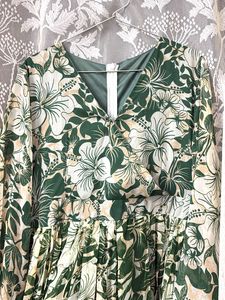 Green Floral Maxi Dress