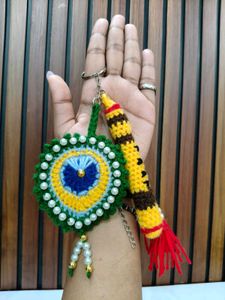 Handmade Peacock Theme Keychain