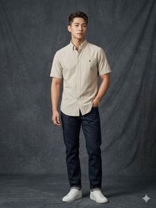 🔥 RALPH LAUREN - HALF SLEEVE STRIPED SHIRT 🔥