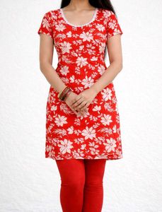 Bright Floral Kurti Top