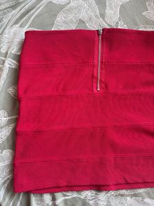 FLASH SALE@250 Red Bandage Style Mini Skirt