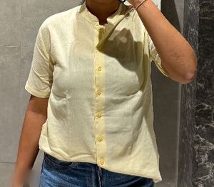 Butter Yellow Short Sleeve Shirt