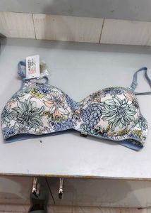 Women's Cotton Blend Printed Non-Padded Everyday B