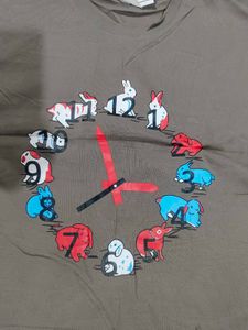 Cute Bunny Clock T-Shirt