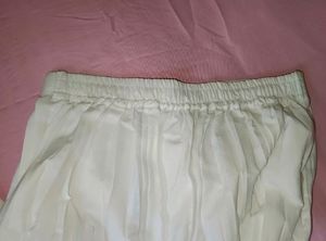 White Pleated Skirt 🤍💐