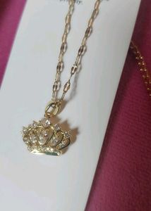 Crown Pendant Necklace