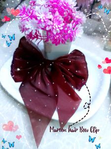 Colorful Hair Bow Clips - Set of 6