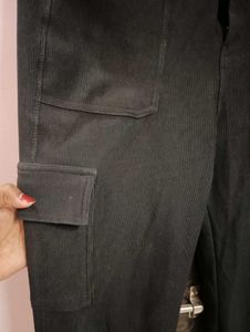 Stylish Black Cargo stretchable Pants