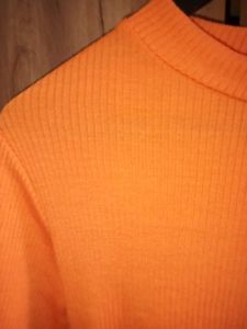 SSS Bright Orange Ribbed Top (Size S)