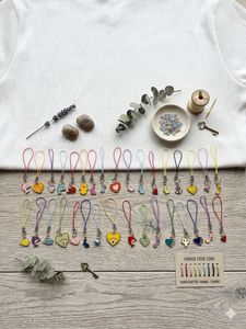set of 50 phone charms